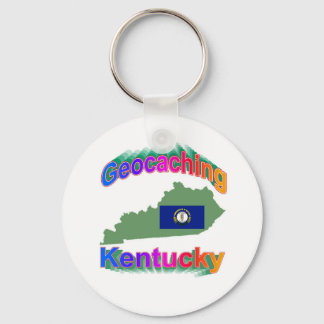 Geocaching Kentucky Keychain Nyckelring