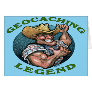 Geocaching legend hälsningskort