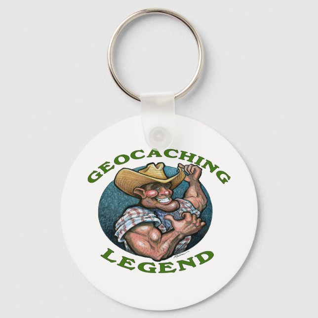 Geocaching Legend Nyckelring (Framsida)
