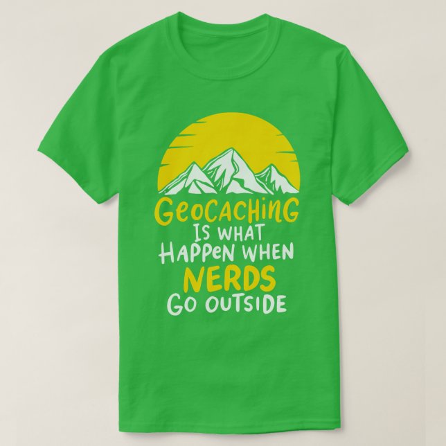 Geocaching Loggs GPS Container Outr Geocaching T Shirt (Design framsida)