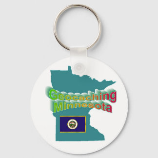 Geocaching Minnesota Keychain Nyckelring