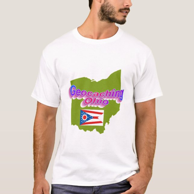 Geocaching Ohio utslagsplats T Shirt (Framsida)
