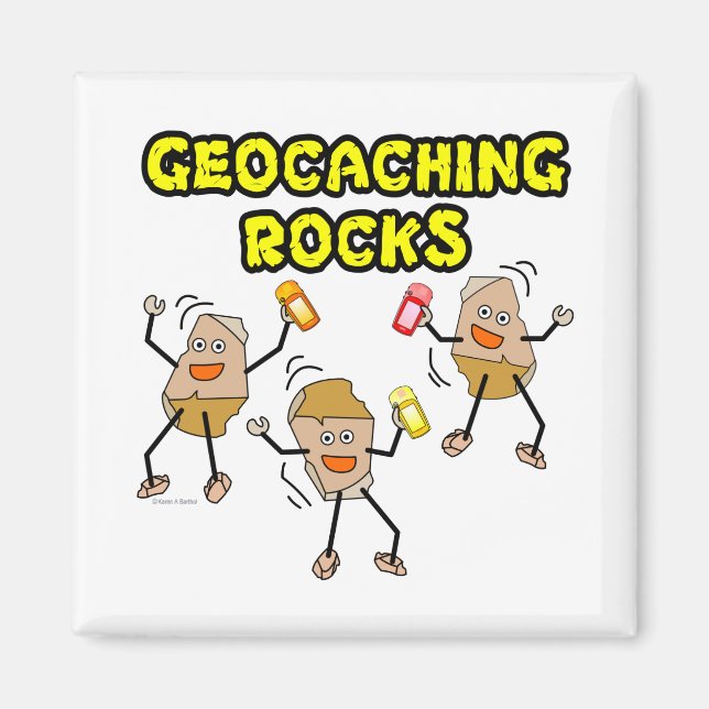 Geocaching Sten Magnet (Framsidan)