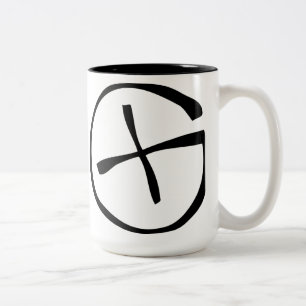 Geocaching symbol Två-Tonad mugg