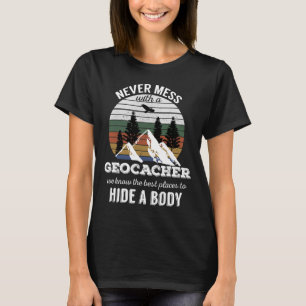Geocaching T Shirt aldrig med Geocacher Manar W