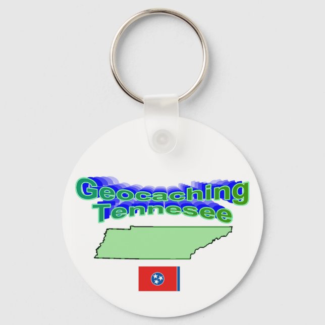 Geocaching Tennesee Keychain Nyckelring (Framsida)