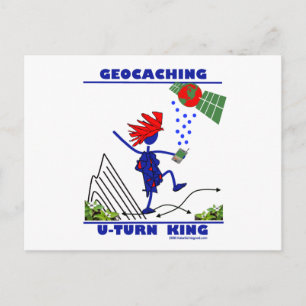 Geocaching U Turn Kung Vykort