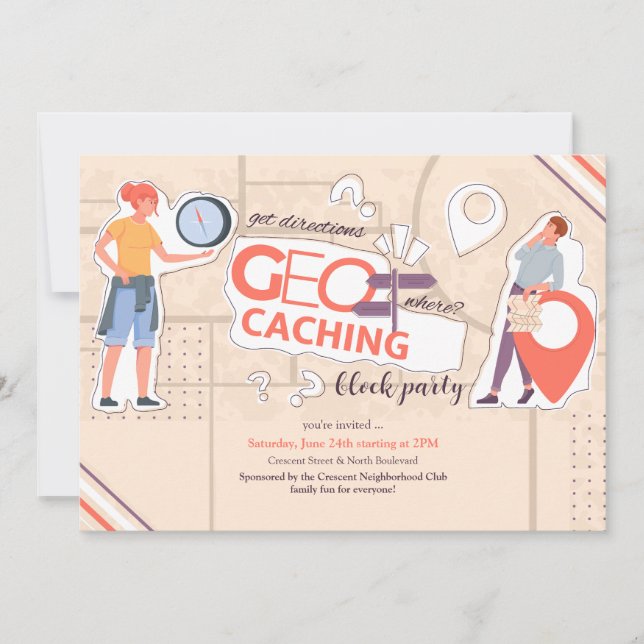 Geocachings inbjudan (Framsida)