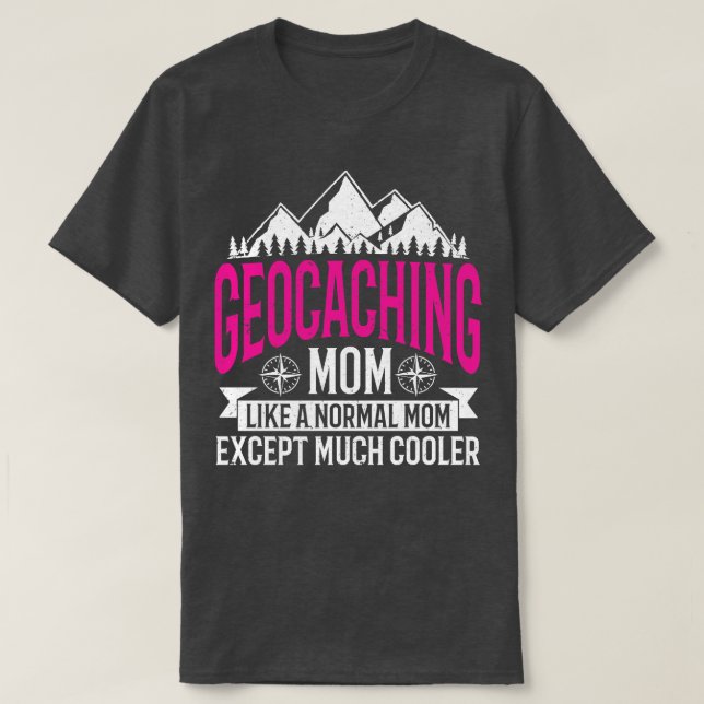 Geocashing Geocahing Geocacher Geocache Geocaching T Shirt (Design framsida)