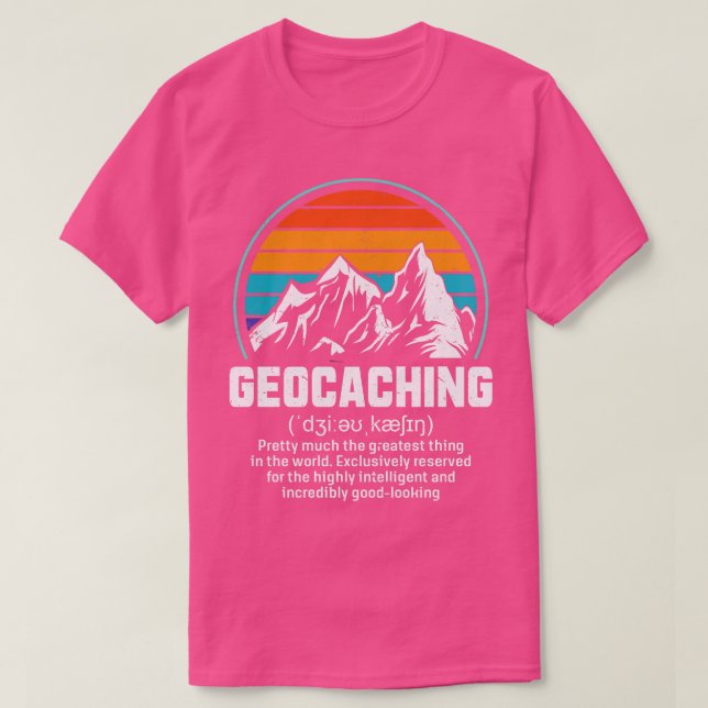 Geocashing Geocahing Geocacher Geocache Geocaching T Shirt (Design framsida)
