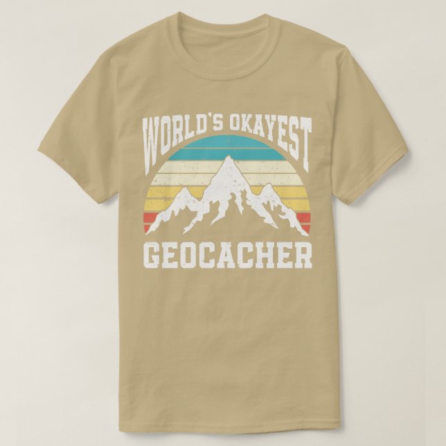 Geocashing Geocahing Geocacher Geocache Geocaching T Shirt (Design framsida)