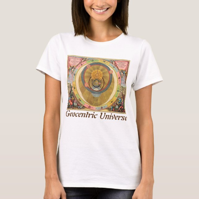 Geocentric universum t-shirt (Framsida)