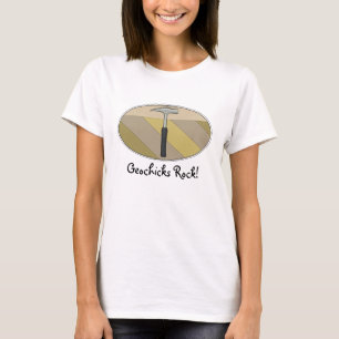 Geochicks Rock!- Geologi T Shirt