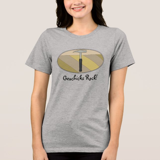 Geochicks Sten! T-shirt (Framsida)
