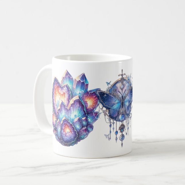 Geod kristallkluster kaffemugg (Framsida vänster)