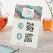 Geod Mönster QR Kod Smycken Sociala Medier