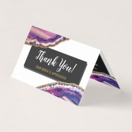 Geode Agate Slice Gemstone Ultra Violet Tack Kort