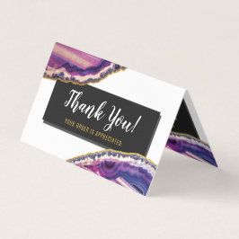 Geode Agate Slice Gemstone Ultra Violet Tack Kort