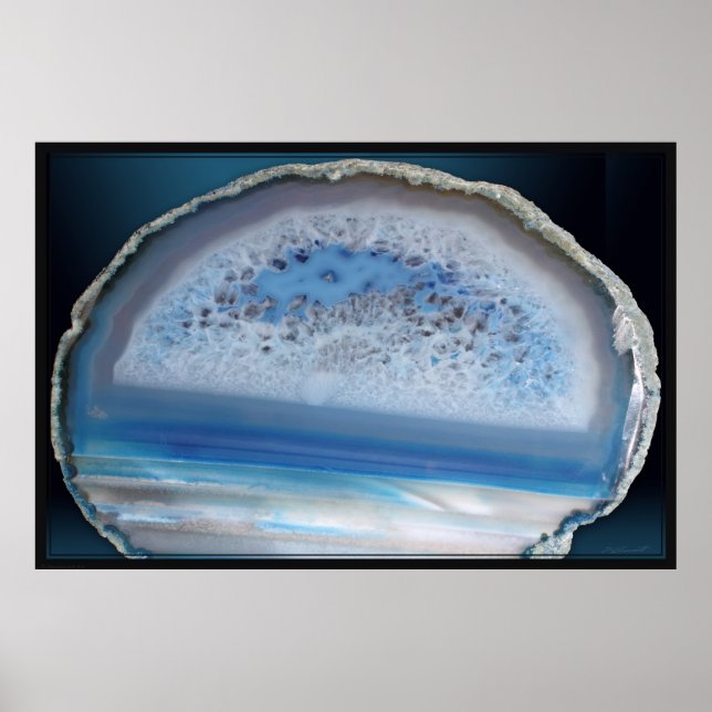 Geode Blue 2 Poster - 60 x 40 - andra storlekar fi (Framsidan)