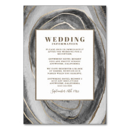 Geode Gemstone Agate Bröllop Infoga kort