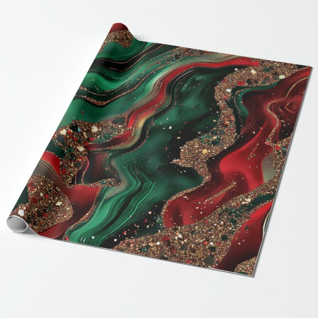 Geode julpapper (Utrullad)