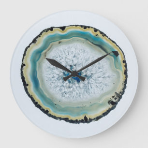 Geode skiva stor klocka