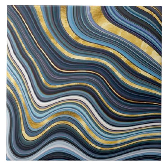 Geode Stil Ceramic Tile Kakelplatta (Framsidan)