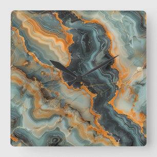 Geode Wall Clock Fyrkantig Klocka