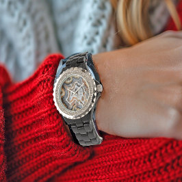 Geode White Crystals Quartz Söt Armbandsur