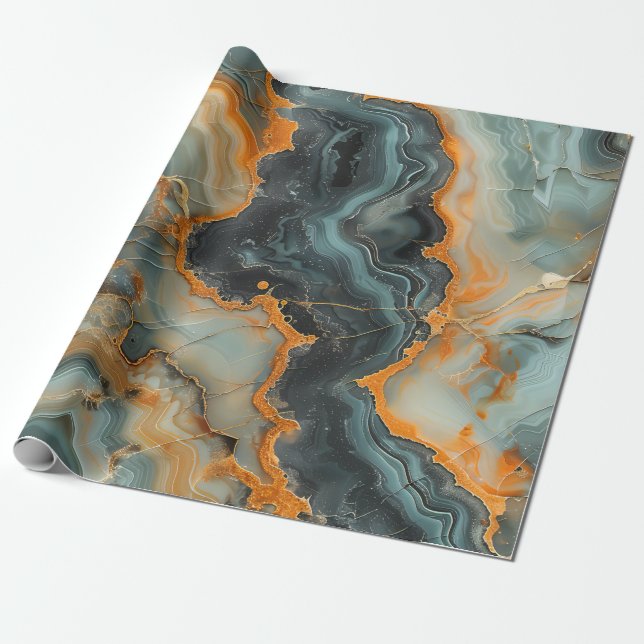 Geode Wrapping Papper Presentpapper (Utrullad)