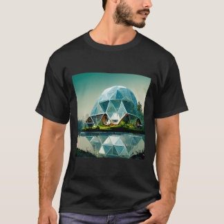 GEODESIC DOME HOUSE T SHIRT