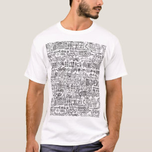Geodesign abstrakt mönster. t shirt