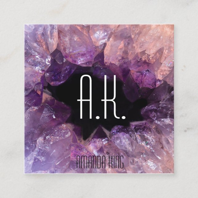 geodetiskt affärskort fyrkantigt visitkort (Framsida)