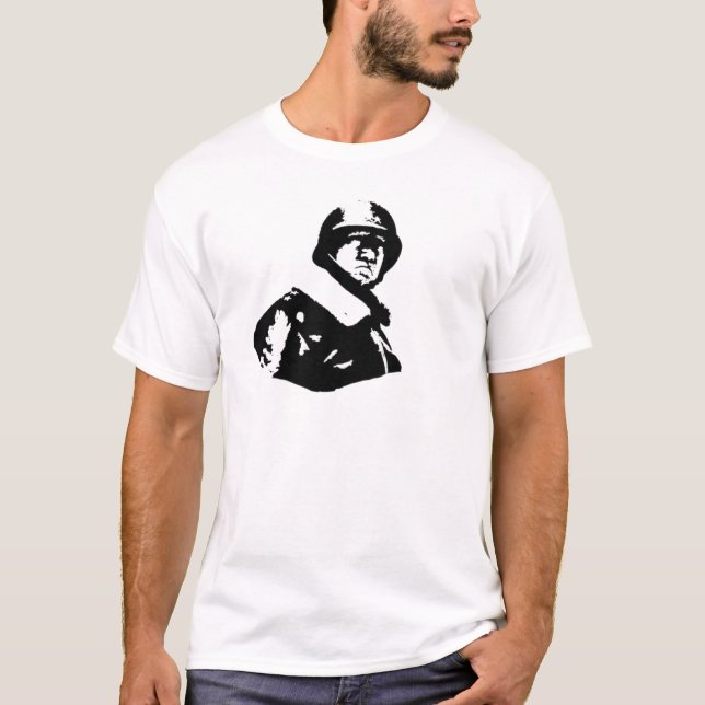 Geoege S. Patton WW2 General George S. Patton T Shirt (Framsida)