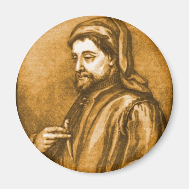 Geoffrey Chaucer Magnet (Framsidan)