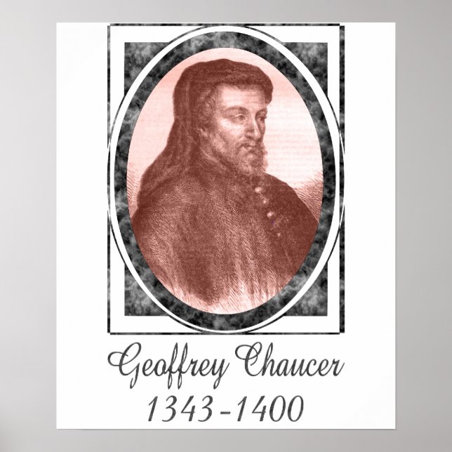 Geoffrey Chaucer Poster (Framsidan)