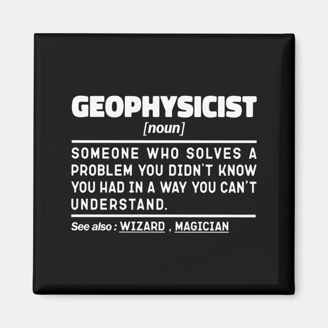 Geofysiker Substantiv Definition Geofysik Älskare  Magnet (Framsidan)