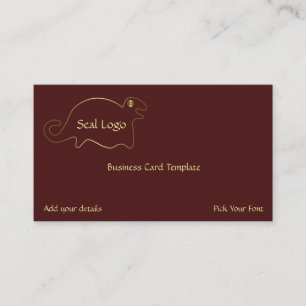 Geoglyfer Seal Guld Logotyp Visitkort