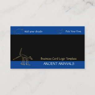 Geoglyph Ancient Animal Guld Logotyp Visitkort