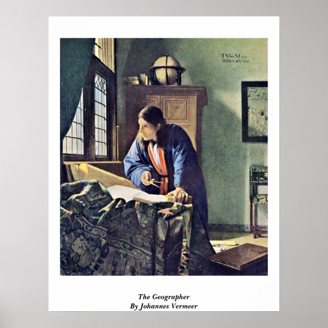 Geografen. från Johannes Vermeer Poster (Framsidan)