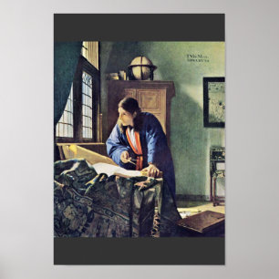 Geografen., vid Johannes Vermeer Poster