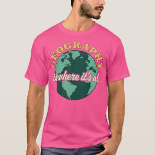 Geografi är den plats där den befinner sig på den t shirt