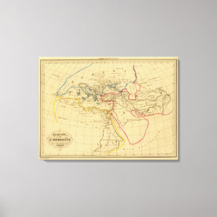 Geografi av Herodotus Canvastryck