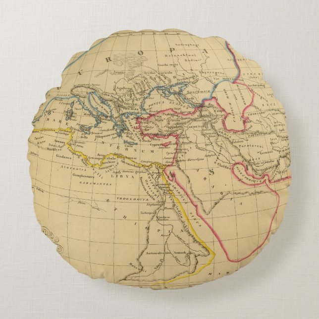 Geografi av Herodotus Rund Kudde (Framsidan)