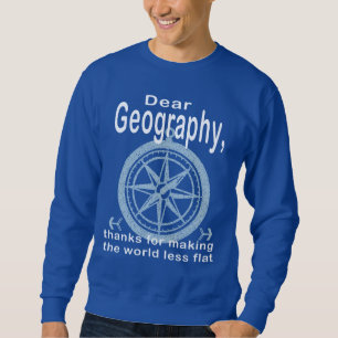 Geografi Lång Ärmad Tröja