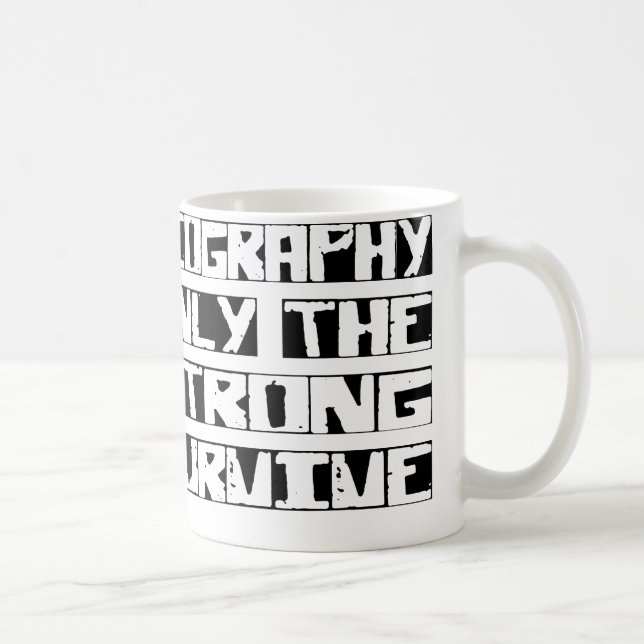 Geografi överlever kaffemugg (Höger)