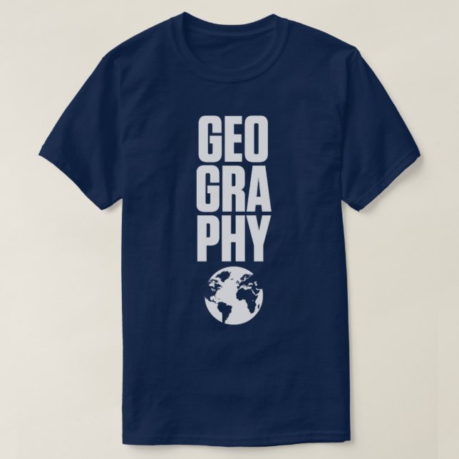 Geografi T Shirt (Design framsida)