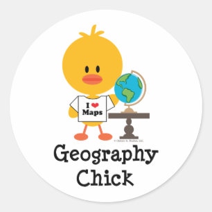 Geografichickklistermärkear Runt Klistermärke