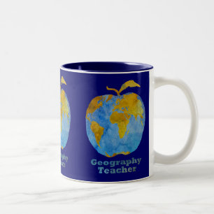 Geografilärare Apple Två-Tonad Mugg