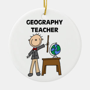 Geografilärare Julgransprydnad Keramik